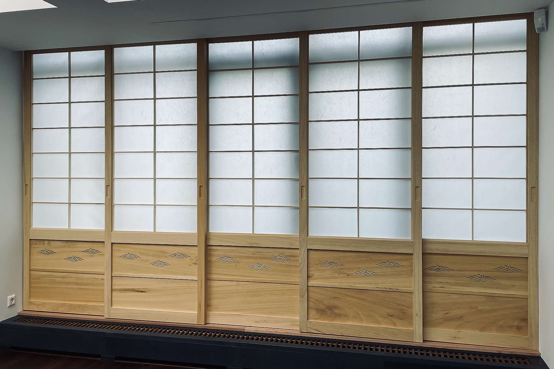 Traditionelle Japanische Schiebetüren Shoji Türen Kumiko Banner